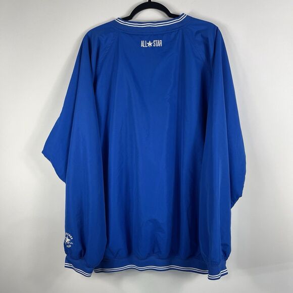 Vintage 90s Converse All Star Chuck Taylor Blue Windbreaker Jacket Size XXL - Picture 2 of 5